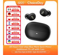 QCY HT07 ANC Wireless Earphones 40dB Noise Cancelling TWS Earbuds 6 Mic AI HD Call Bluetooth 5.2 HiFi Headphone 32H Playback HT07 Black