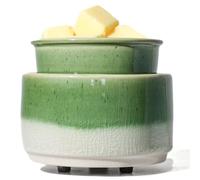 QCYBDGLOV Ceramic Electric Wax Melt Warmer & Cube Oil Melter Cute Small Warmers Aromatherapy for Home Decorative Burner Melts Scented Candle Tart Scent Warm Fragrance Ice Green