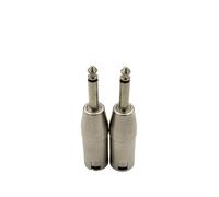 Qczhiwen 1/4 Inch TS Mono to XLR Adapter, Male XLR to 6.35mm Quarter Inch Unbalanced Audio Connector Compatible with Stereo,Microphone,Mixer-2 Pack