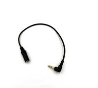 Qczhiwen 3.5mm Audio Cable, 30cm 90 Degree Angle 1/8" TRS Male to TRS Female Stereo Jack Audio AUX Cord for Headphone, Car, Home Stereo
