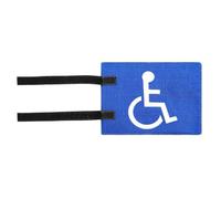 QCZJ Disable Golf Cart Flag with Straps, Easy to Install Handicap Flags for Golf Cart, Unisex Handicap Flag Golf Cart Flag Holder, Golf cart Mount for Seniors Handicapped Disability, Blue, 8.26"X5.9"