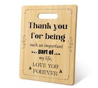 QCZONE Friendship Gift Chopping Board - Bamboo Unique Gifts for Best Friend Birthday Gifts Women Men Who Love Cooking Friendship Gifts for Women