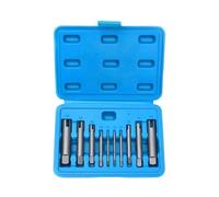QCZOYP Screw Tap Extractor Set: 10 Pcs High Speed Steel Broken Tap Extractor, Stripped Screw Extractor with Box, for Industrial Screw Bolt Removal Home Repair Work