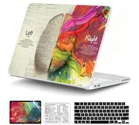 QCzyc Compatible with MacBook Neo Case 13 inch A3404 A18 Pro Chip 2026 | Plastic Laptop Hard Shell w/ Mac OS Keyboard Sticker, Screen Protector & Keyboard Cover, Left Right Brain
