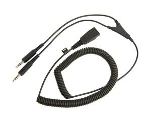 Qd Adapter Pc Cable 2X 3.5Mm NEW