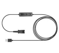 QD Headset USB Adapter Cable for Plantronics Quick Disconnect Wired Headset