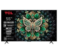 QD Mini LED TV Tcl 55C69K 140cm 4K UHD 2025 Brushed Aluminium
