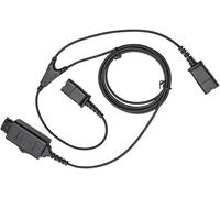 QD Y Splitter Adapter Y TrainingTelephone Audio Cable-Supervisor Agent Training Y-Cord with Mute Button -Compatible with HW Series,EncorePro,Encore, for Call Center, Office Training