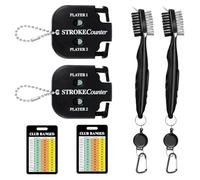 QDAOYU Golf Score Indicator Set - 6PCS, Durable Material & Hanging Rope Design, Easy to Use for Golf Competitions/Casual Games/Pickleball Matches, Ideal for Golfers Sports Enthusiasts