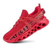 QDCFY Women's and men's trainers, sports shoes, leisure shoes, breathable running shoes, street running shoes, trainers for outdoor fitness, gym, walking shoes, Fz0031 Red, 7 UK