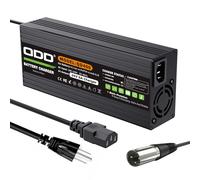 QDD 24V 8A Charger 27.6V Lead Acid Charger for 24V Lead Acid AGM Gel VRLA OPZV Battery with 3pin XLR 1+2- Connector