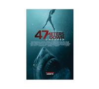 qdfaec 47 Meters Down Uncaged Canvas Poster Bedroom Decor Landscape Office Room Decor Gift 20x30inch(50x75cm)