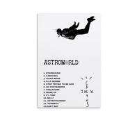 QDFFQD Travis Scott AstroworldArt Decorative Painting Gifts Moisture-proof And Fade Resistant Creative Art Gifts Free of Framing And Easy to Stick Multiple Sizes to Choose from