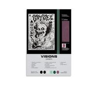 QDFFQD Visions-GrimesArt Decorative Painting Gifts Moisture-proof And Fade Resistant Creative Art Gifts Free of Framing And Easy to Stick Multiple Sizes to Choose from