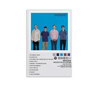 QDFFQD Weezer Blue AlbumArt Decorative Painting Gifts Moisture-proof And Fade Resistant Creative Art Gifts Free of Framing And Easy to Stick Multiple Sizes to Choose from