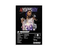 QDFFQD YoungBoy Never Broke Again AI YoungBoyArt Decorative Painting Gifts Moisture-proof And Fade Resistant Creative Art Gifts Free of Framing And Easy to Stick Multiple Sizes to Choose from