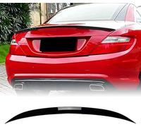 QDFGNKBAI car Rear spoiler for Mercedes Benz SLK R172 Black 2011-2015,Tail Wing Rear Trunk Boot Lip Wing Deflector Moulding Trim Tail Lid Rear Boot Rear Side Wing,A/Gloss Black