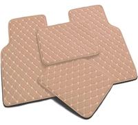 QDFNJYONG Custom Car Floor Mats for Toyota Alphard (AH30) 2015 2016 2017 2018, Leather Automotive Carpet Liners Waterproof AntiSkid Dustproof Interior Accessories,A/Beige
