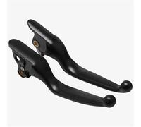QDFNJYONG Motorbike Brake Levers for Softail Breakout Fat Boy/Deluxe/Heritage Classic FLS Slim Street Bob 2015-2021, Moto Brake Clutch Lever Clutch Lever Long CNC Aluminum Alloy Made,A/Black
