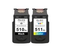 QdLmvpSDo Ink Cartridge PG510 CL511 Compatible With PG-510 CL-511 For Printers IP2700 MP240 MP250 MP270 MP280 MP480 MP490 MP492(1Black 1Color)