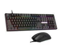 QdLmvpSDo Keyboard 104 Wired RGB Backlit Compatible With Laptop PC(108 Mechanical KM)