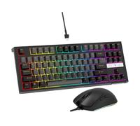 QdLmvpSDo Keyboard 104 Wired RGB Backlit Compatible With Laptop PC(87 Mechanical KM)