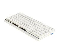 QdLmvpSDo MK84 Low Profile Mechanical Gaming Keyboard Wireless Tri Mode Portable Stylish Design Compatible With 5420(White Wireless)