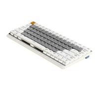 QdLmvpSDo MK84 Low Profile Mechanical Gaming Keyboard Wireless Tri Mode Portable Stylish Design Compatible With 5420(Gray Wireless)