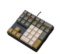 QdLmvpSDo Numeric Keyboard 33Keys Blue Mechanical Shaft RGB Backlit PBT Keycaps Compatible With Treasury Accounting Finance(K33 glimmer)