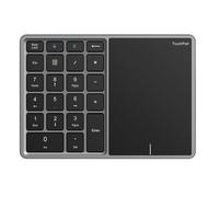 QdLmvpSDo Numeric Keypad With Touchpad Wireless USB+ Digital Keyboard Compatible With OS Accounting 22 Number Keypad(black silver)