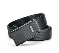 QDLTGBD Belts For Men Men's Leather Belt Metal Automatic Buckle Work Business Black Cowhide Pu Strap Multiple Sizes-j-120cm