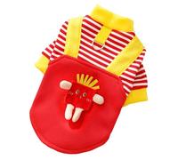 QDLTGBD Dog Costume Autumn And Winter Pet Dog Clothes Cat Plush Two-legged Clothes French Fries Small Dog Corgi Cora-a-3xl