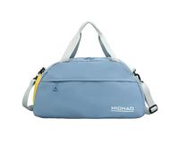 QDLTGBD Travel Tote Training Sports Bag Couple High-Value Yoga Bag Leisure Large-Capacity Fitness Bag Short-Distance Business Trip Travel Bag-Blue