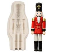 QDMOLDS Nutcracker Soldier Fondant Silicone Molds For Christmas Cake Decoration Cupcake Topper Chocolate Candy Polymer Clay Gum Paste