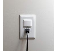 Qdos Safety StayPut Single Outlet Socket Cover | White Color | Secure Fit and Beveled Edges Prevent Little Fingers From Removing Unlike Lower Products, Fits