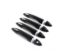 QDouiMOO Car Carbon Fiber Pattern External Door Handle Decorative Cover for Alfa for Romeo for Giulia & for Stelvio Car Exterior Door Handles( Carbon-a)