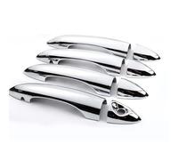 QDouiMOO Car Carbon Fiber Pattern External Door Handle Decorative Cover for Alfa for Romeo for Giulia & for Stelvio Car Exterior Door Handles( Silver-a)