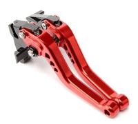 QDouiMOO for Ninja 650 2017-2024 Modified CNC Aluminum 6-Stage Adjustable Short Brake Clutch Lever Accessories Clutch Brake Levers(Red)