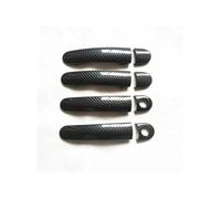 QDouiMOO Imitation Carbon Fiber Door Handle Cover Trim for Vw E-Up GTI for TSI R Fo for R Line 2020 Car Exterior Door Handles( D)
