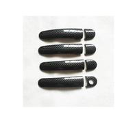 QDouiMOO Imitation Carbon Fiber Door Handle Cover Trim for Vw E-Up GTI for TSI R Fo for R Line 2020 Car Exterior Door Handles( C)
