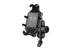 QDouiMOO Motorcycle GPS Mount GPS Navigation Bracke Wireless Charging Phone Holder For 4-7 Inch Phone GPS Bracket Holder Mounting Bracket(Uncharged - mirror)