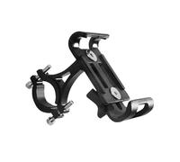 QDouiMOO Motorcycle GPS Mount Motorcycle Navigation Bracket For Mountain Bike Mobile Phones Support Navigation Bracket Aluminum Holder Anti-slip Handlebar Phone Stand(Black)