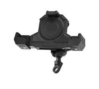 QDouiMOO Motorcycle GPS Mount Outdoor Shock Absorbing Mobile Phone Holder Triangles Fixed Holder Wireless Charging Navigation Holder GPS Navigation Bracket(Uncharged - mirror)