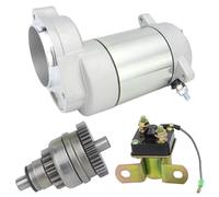 QDouiMOO Starter Motor Electric Starter Motor & Relay Set For Polaris Xplorer/Trail/Blazer/Big Boss/Sportsman/Xpress 250/300/350/400 With Part Numbers 3084403 3083760