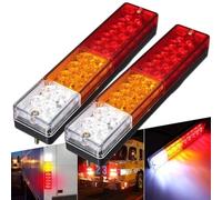 QDouiMOO Tail Light 2X Car Trailer Lights LED Stop 24V 12V Rear Tail Brake Reverse Turn Indiactor ATV For Truck For Caravan For Aanhanger Led Verlichting(2pcs)