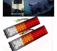 QDouiMOO Tail Light 2X Car Trailer Lights LED Stop 24V 12V Rear Tail Brake Reverse Turn Indiactor ATV For Truck For Caravan For Aanhanger Led Verlichting(2pc)