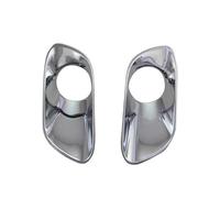 QDouiMOO Tail Light Front Rear Tail Bumper Fog Light Lamp Cover For Cherokee KL 2014 2015 2016 2017 2018 Trim Garnish Molding(Front)