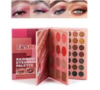 QDRAGVOI Multi-Color Folding Three-Layer Book Makeup,82 Color Eyeshadow Palette Colorful Makeup,Eye Shadow & Highlighter & Blush Makeup Pallet,Wterproof Long Lasting Eyeshadow Palette