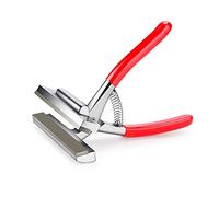 QDS Large Premium 120mm Canvas Pliers Wide Metal Artists Stretching Framing Clamp Tool, Silver, Red