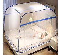 QDTD Mosquito Mesh Net Bed Canopy Camping Double Portable Travel Home Anti Mosquito Tent Foldable Pop Up Bed Netting Free Standing Kids Adult Bottomed Sleep Bug Nets Outdoor(Size:1.8 * 2m(6 * 6.6ft))